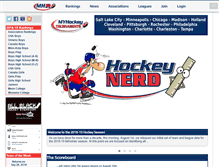 Tablet Screenshot of myhockeyrankings.com